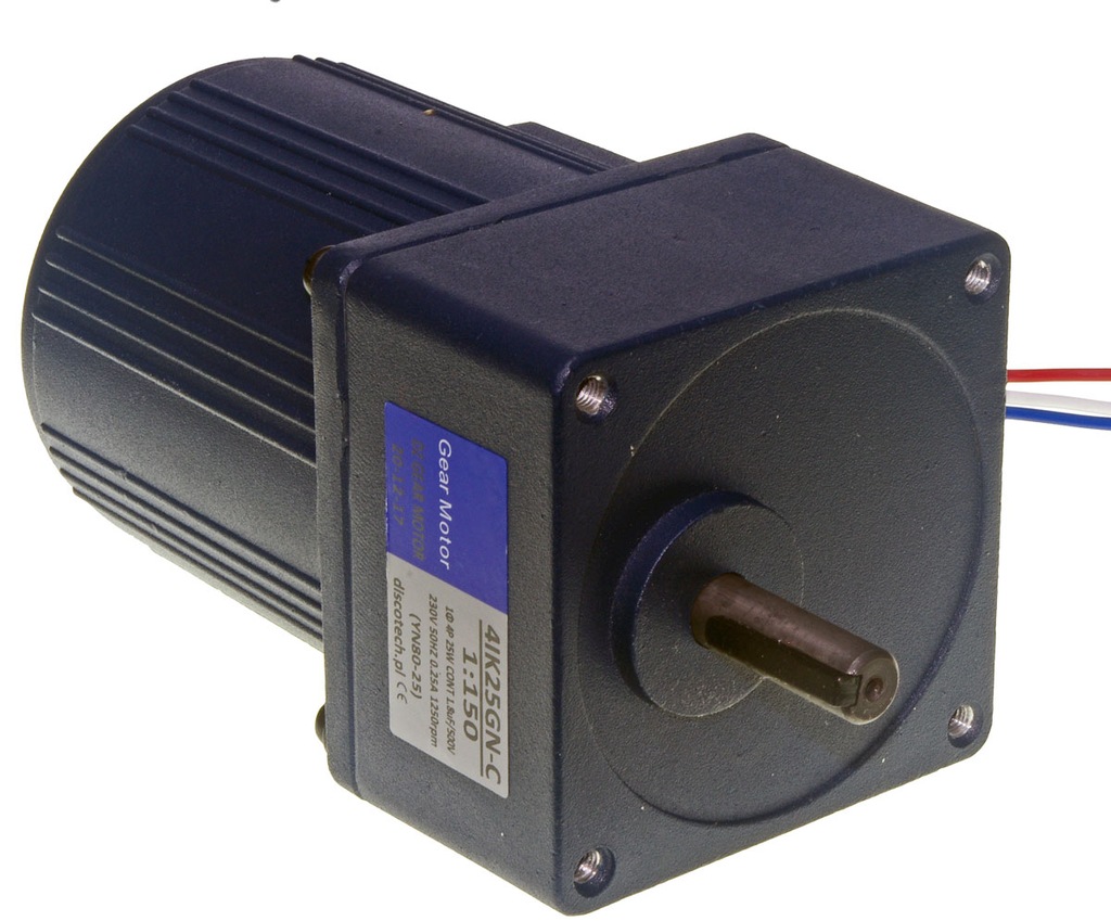 Motoreduktor 8 obr/min 80kg.cm 230V 25W moc wyjść