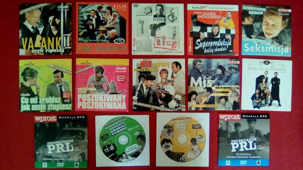 KULTOWE Filmy DVD ( POLSKIE PRL ) - 14 szt.