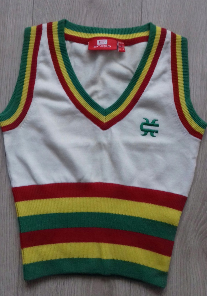 Reggae rasta kamizelka CROPP xs/34 NOWA!