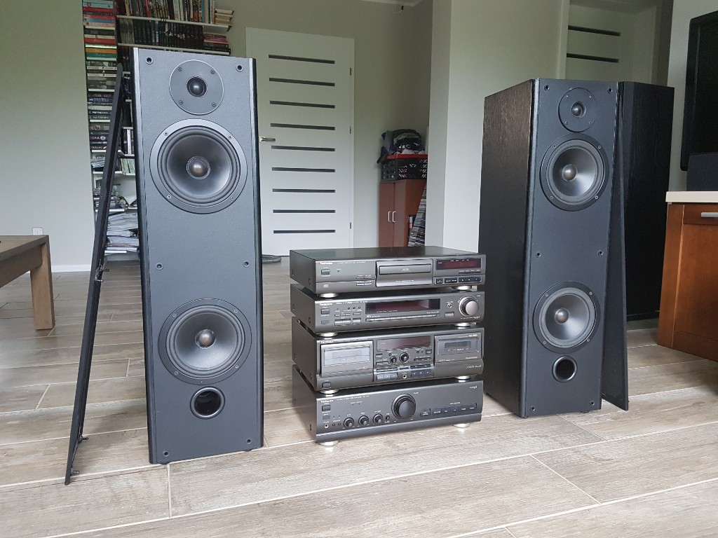 Wieża Technics kolumny Tonsil jak pioneer yamaha