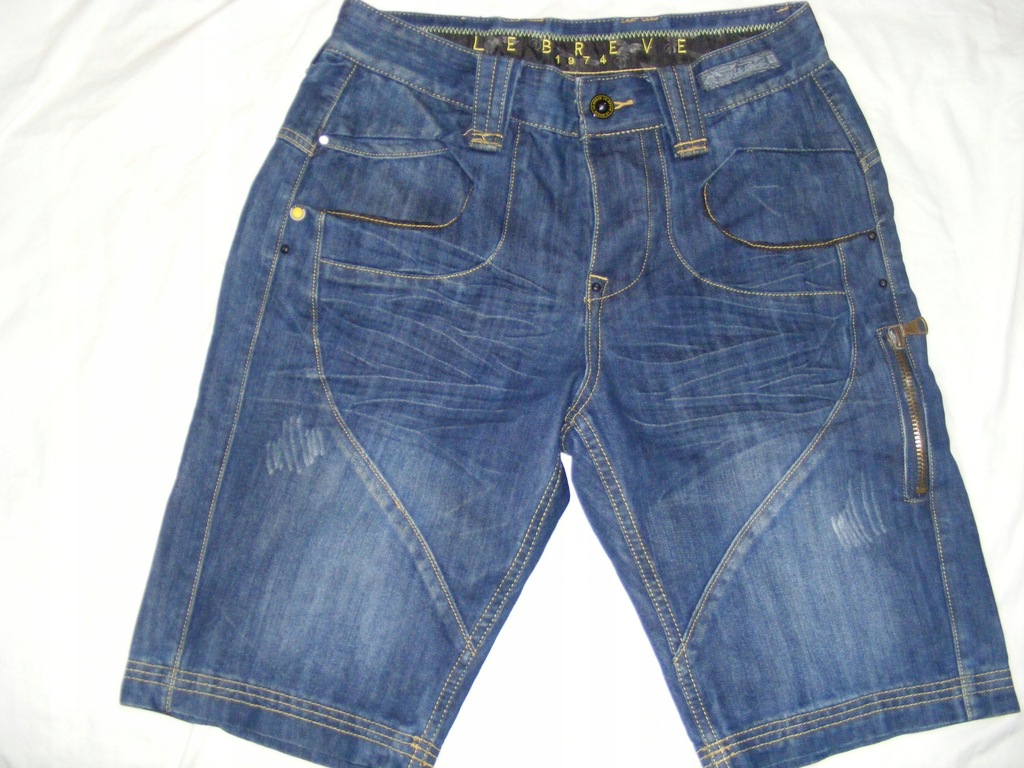 Krotkie spodenki LEBREVE rozm 32 jeans