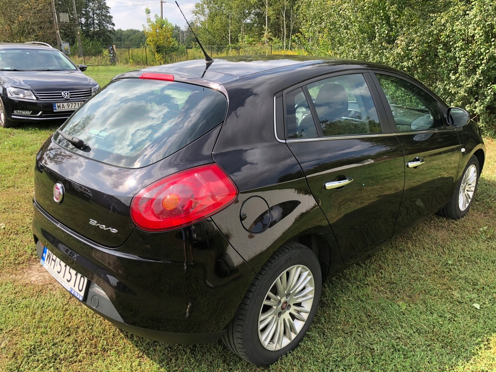 FIAT BRAVO II SALON POLSKA BEZWYPADKOWY NERO ETNA