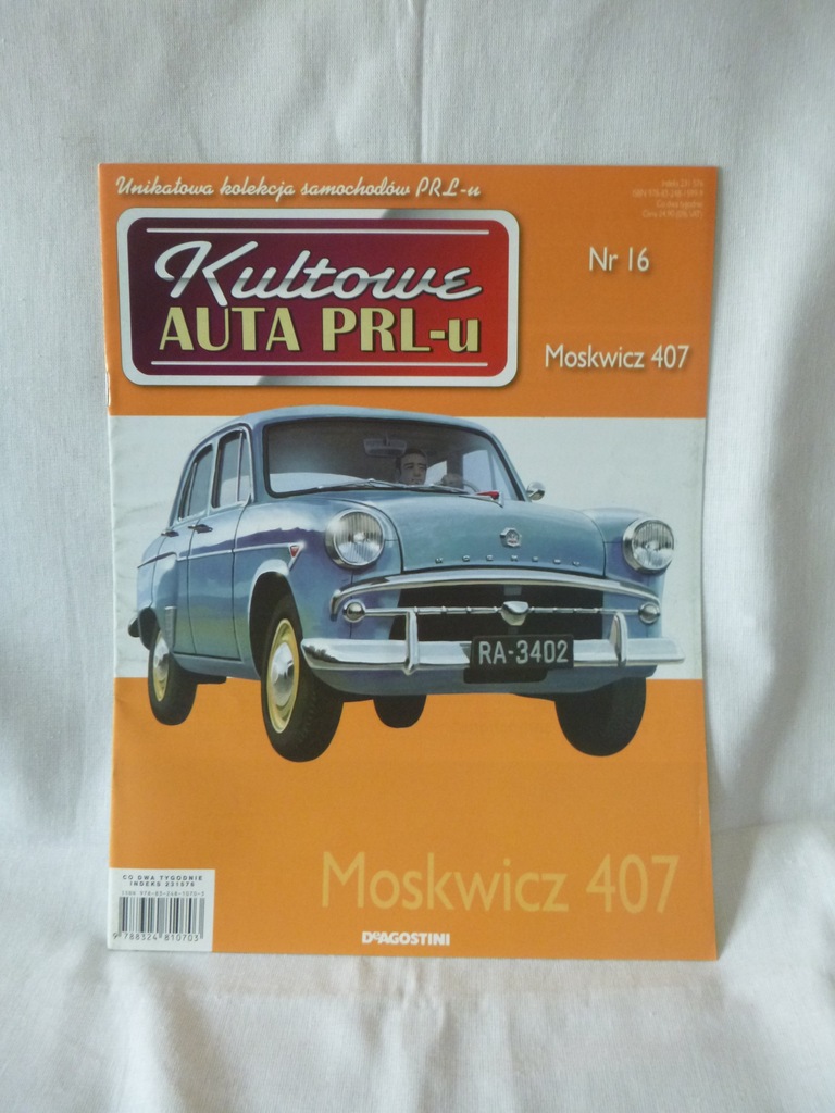 Gazetka Kultowe Auta PRLu - MOSKWICZ 407