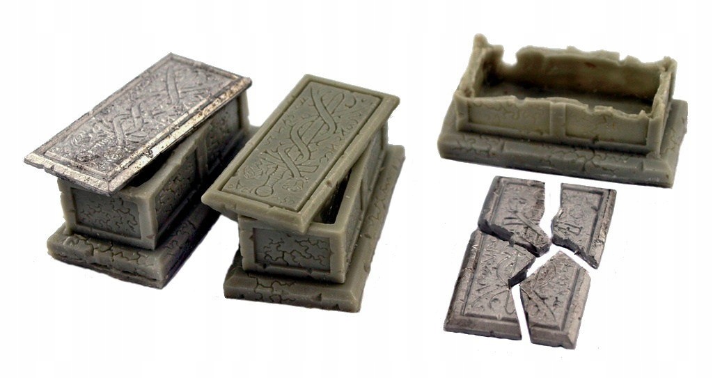 Unearthed Gothic Tombs - nagrobki 3 szt. WBM