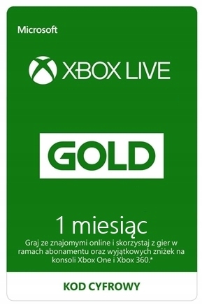 XBOX LIVE GOLD 1 MIESIĄC KOD
