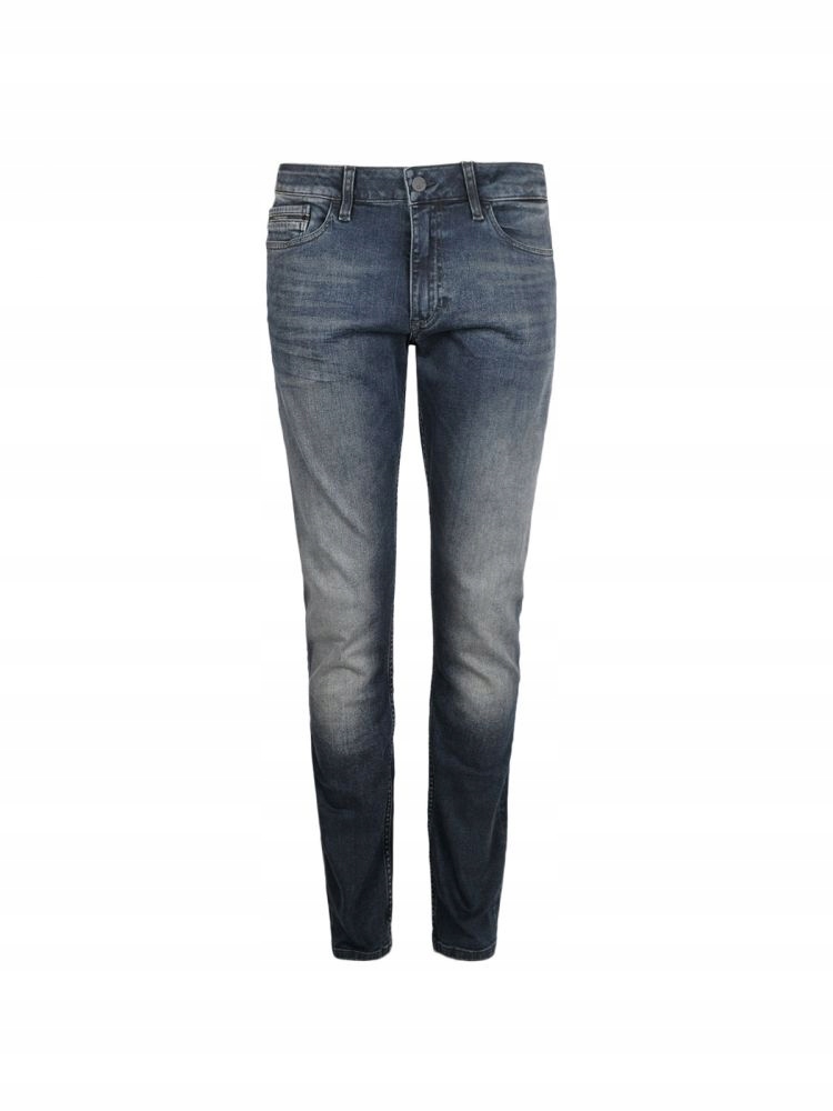 CALVIN KLEIN SPODNIE JEANSY SLIM STRAIGHT 30/32 -4