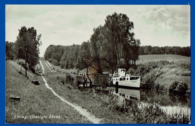Kanał Elbląski. Pochylnia. 1936 rok