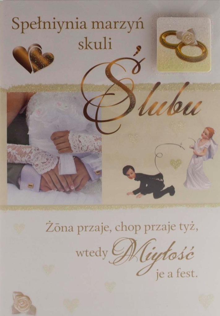 ŚLĄSKIE KARTKI ŚLUBNE NA ŚLUB MIX WZORÓW