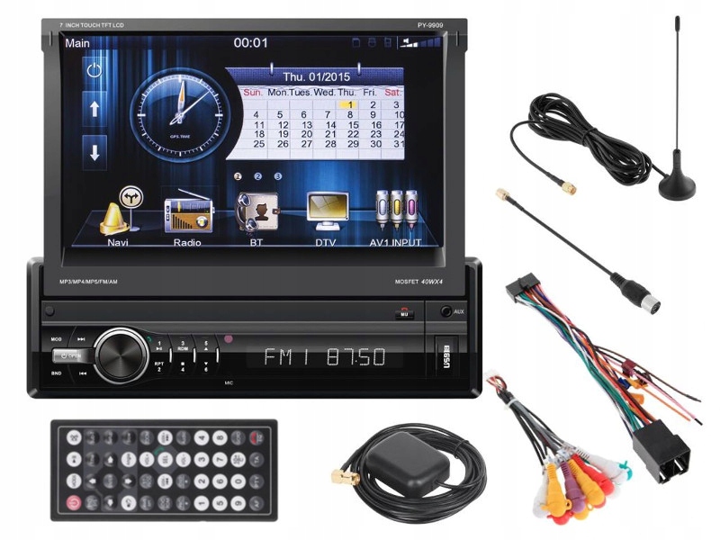 Radio samochodowe GPS 1DIN Peiying Alien PY9909.1