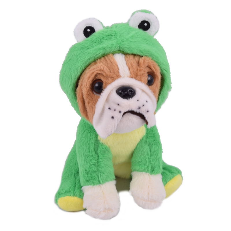 PIESEK BULDOG ŻABKA maskotka plusz 17 cm B-763
