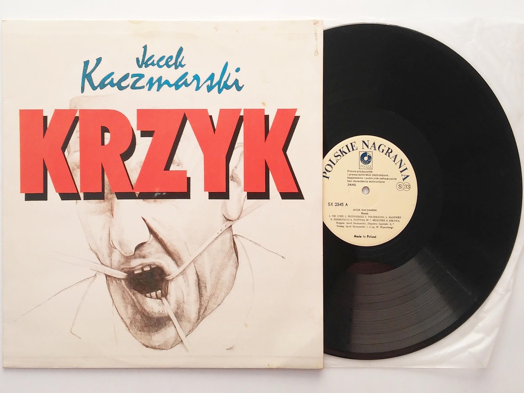 LP: Jacek Kaczmarski - Krzyk: Obława 1989 1 PR EX