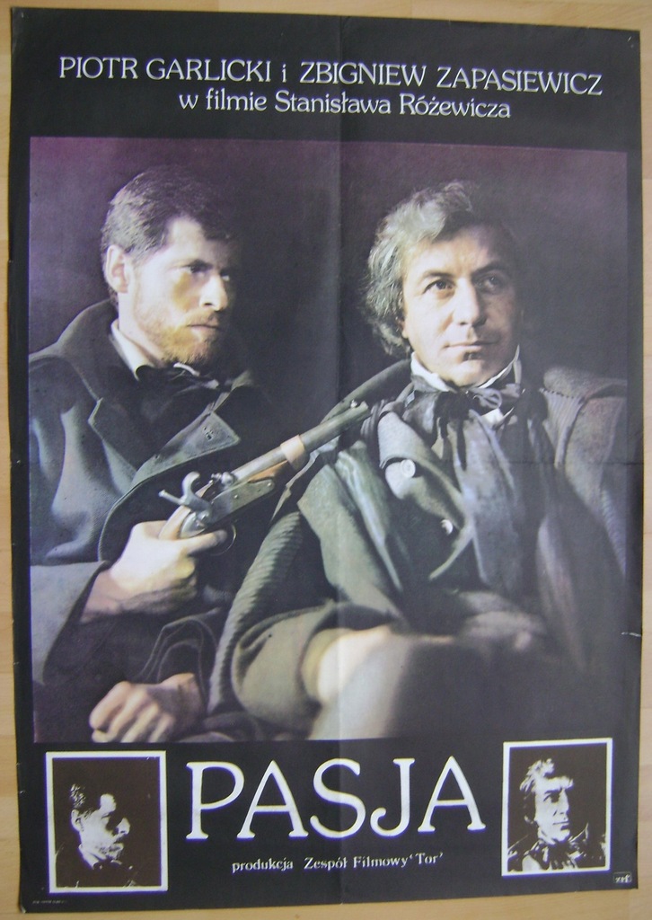 PASJA-PLAKAT FILMOWY-RÓŻEWICZ ZAPASIEWICZ 1977