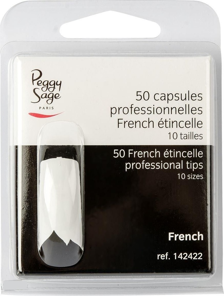 PEGGY SAGE Tipsy French Etincelle 50szt 142422