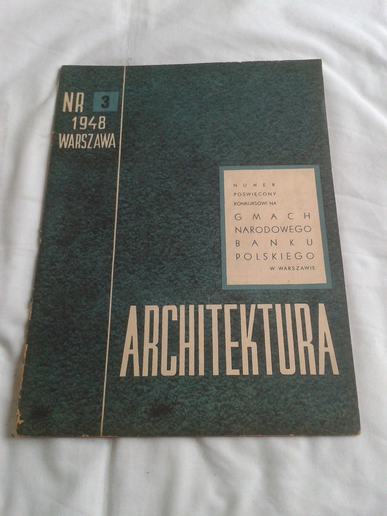 ARCHITEKTURA BUDYNEK NBP WARSZAWA 1948