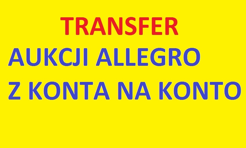 PRZENOSZENIE AUKCJI Allegro konto- konto Teczka