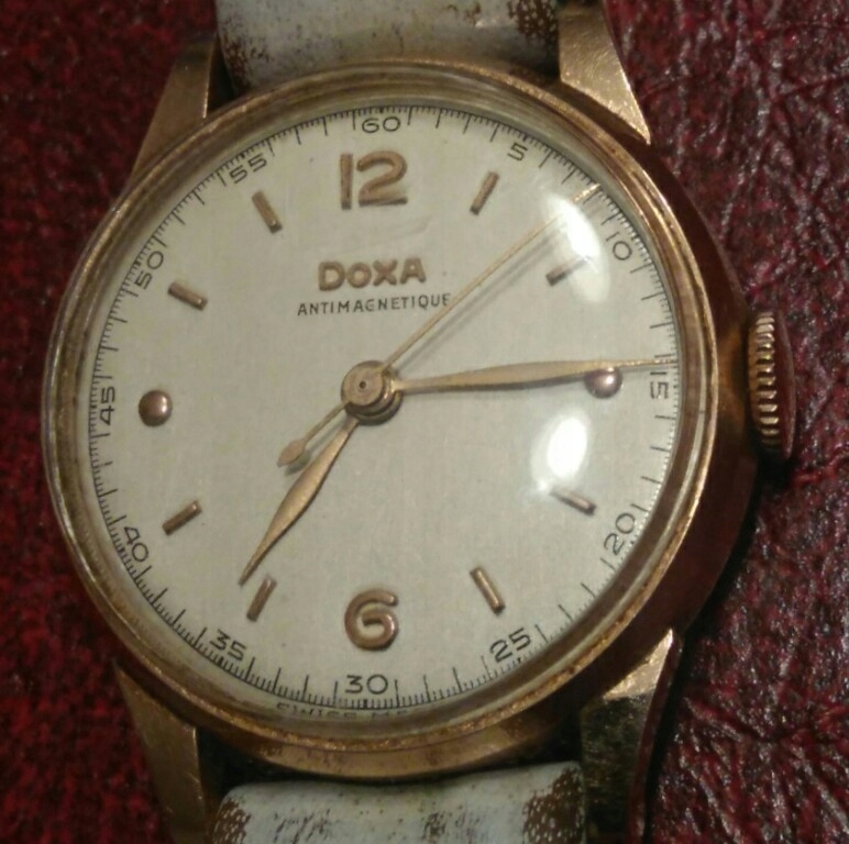 Zegarek damski złoty DOXA Antimagnetique 949660