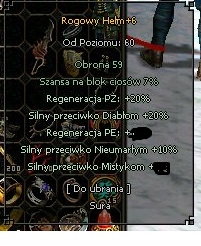 Rogowy Hełm+6 20% Grota 10% Dt Metin2 Diumar