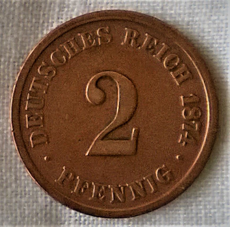 Niemcy 2 Pfennig 1874 A