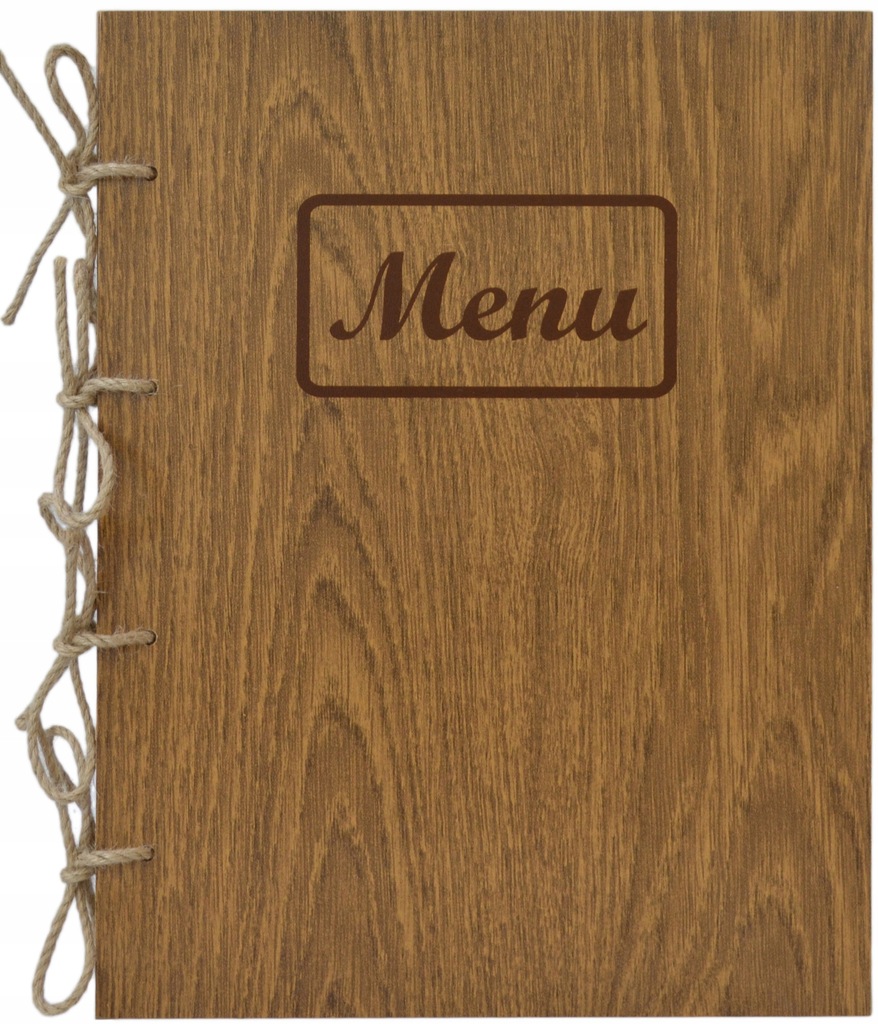 KARTA MENU A4 SZNUREK OKŁADKA DO RESTAURACJI TANIO