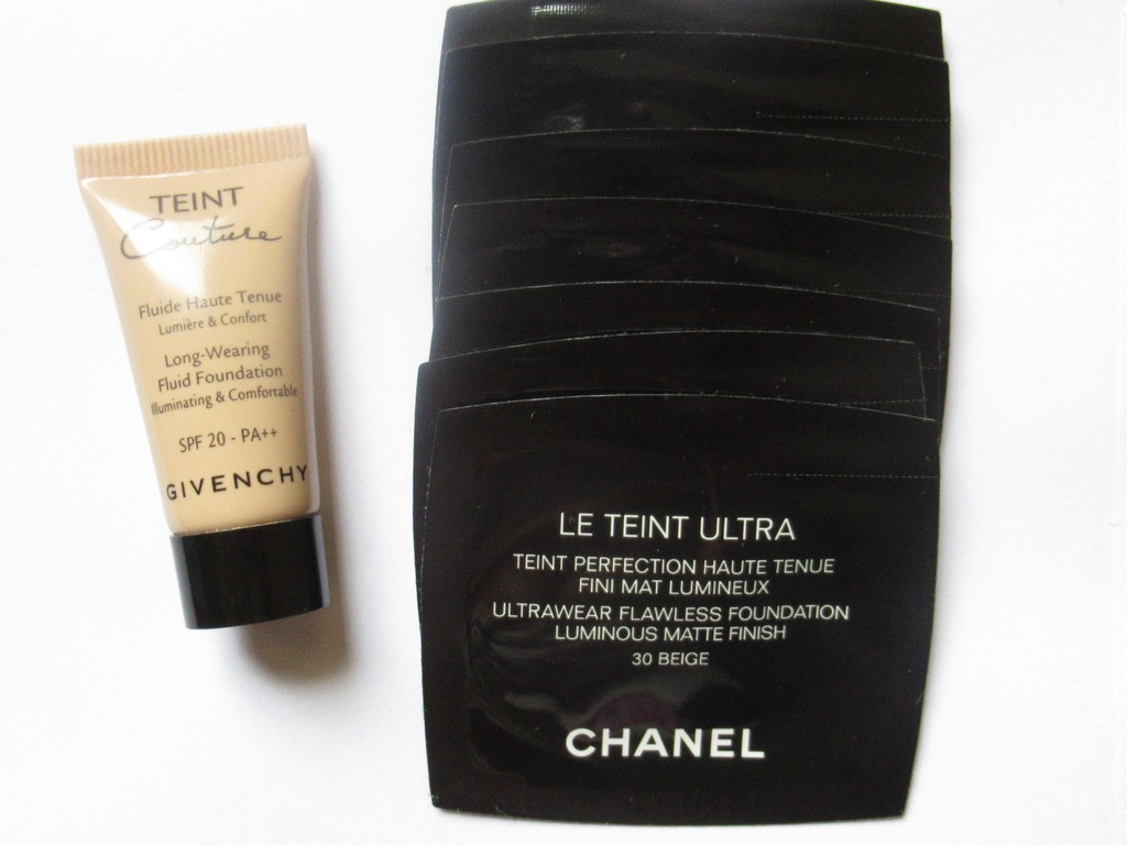 PODKŁAD CHANEL + GIVENCHY PRÓBKI 10 ML