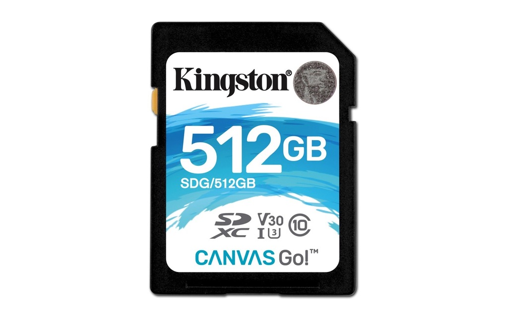 KINGSTON SD 512GB Canvas Go 90/45MB/s CL10 U3 V30