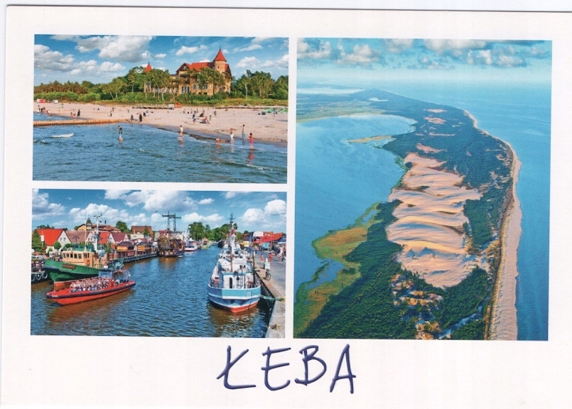 ŁEBA - PORT + KUTER i WYDMA - WIDOK Z GÓRY - 2018