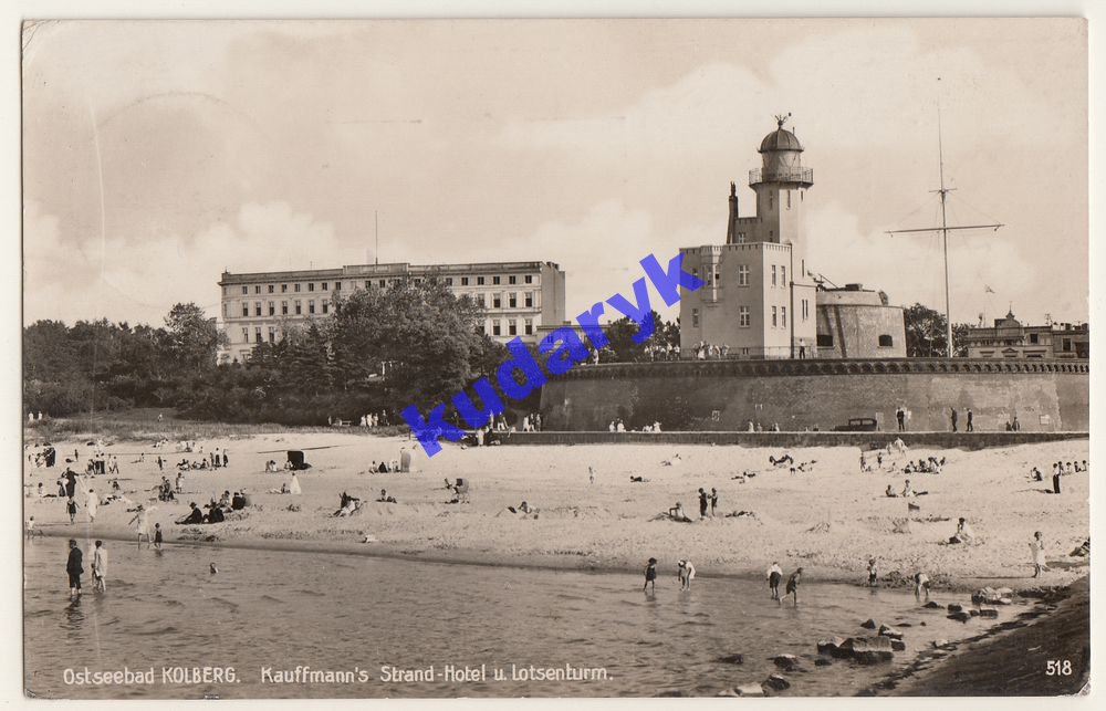 KOŁOBRZEG Kolberg Lotsenhaus latarnia foto 1939
