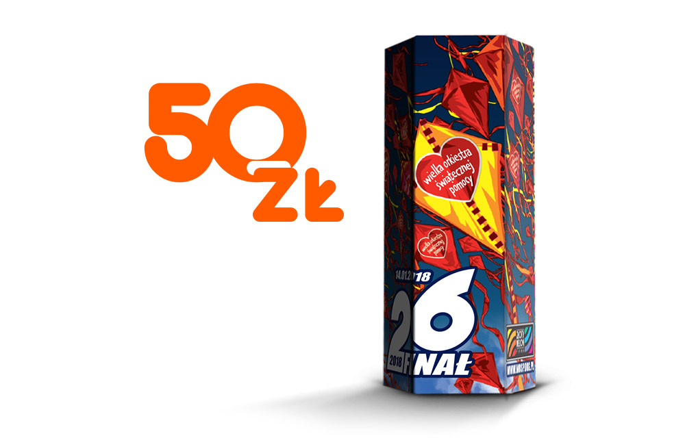 26. Finał WOŚP: Wirtualna Puszka 50 zł