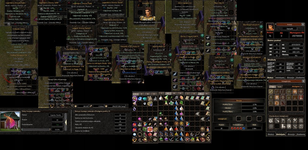 Vesteris s2 woj body 76lvl szaman healer,smok 75lv