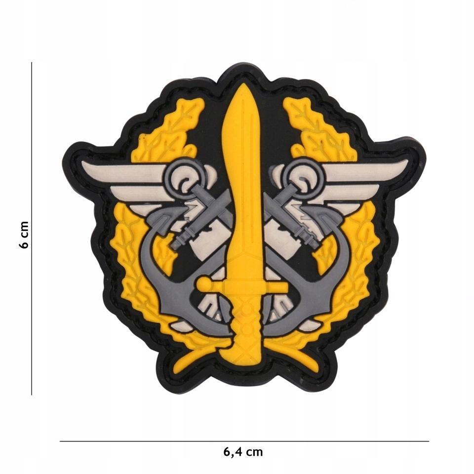 Naszywka 3D PVC - Corps Marines Logo - Żółta