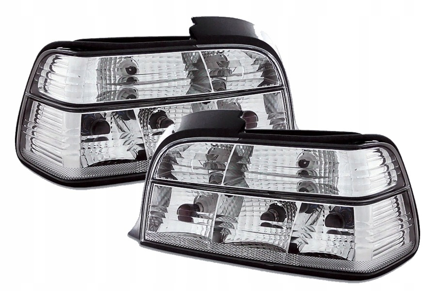 BMW 3 E36 Coupe, Lampy tylne CRYSTAL white NOWE