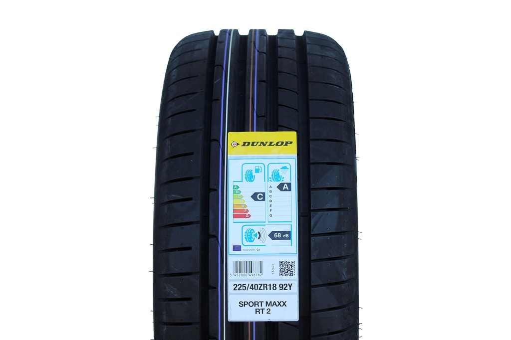 4 opony 225/40R18 Dunlop SPORT MAXX RT2 92Y