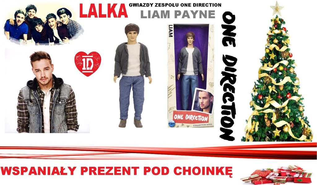 ONE DIRECTION LALKA KOLEKCJONERSKA LIAM PREZENT 