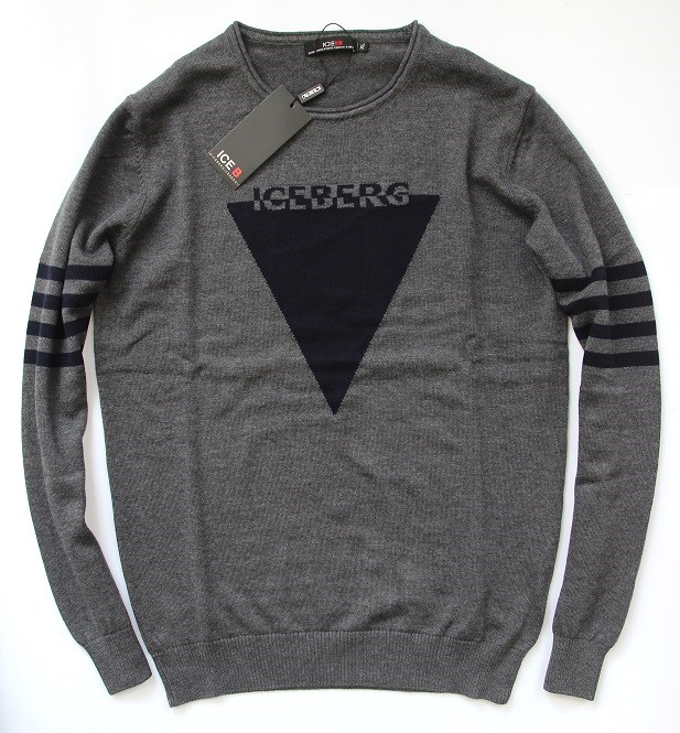 ICEBERG - sweter logowany, ORYG nowy M