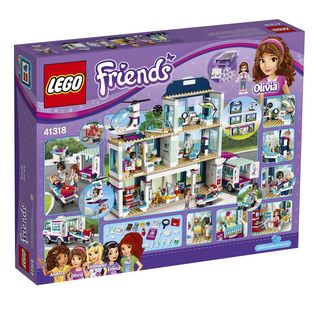 Klocki Lego Dla Dziewczynki 9 Lat LEGO FRIENDS 41318 SZPITAL W HEARTLAKE KLOCKI - 7451875029 - oficjalne