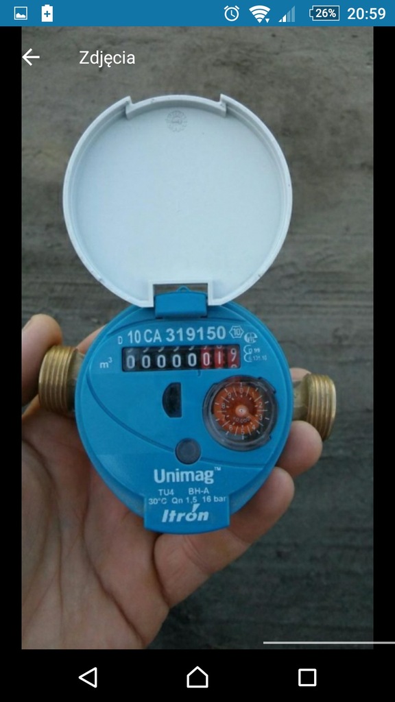 Wodomierz woda zimna Itron Unimag