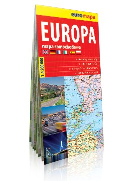 samochodowa mapa europy 2014 EUROPA mapa samochodowa 1:4 500 000 papierowa 2014   6756686704 