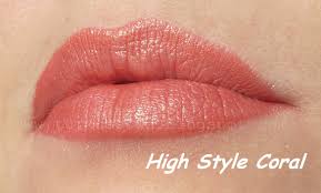 AVON szminka Luxe * HIGH STYLE CORAL z jedwabiem