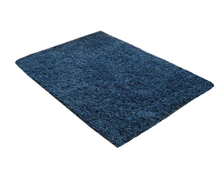Dywan shaggy 100x170 cm niebieski granat wyprzedaż