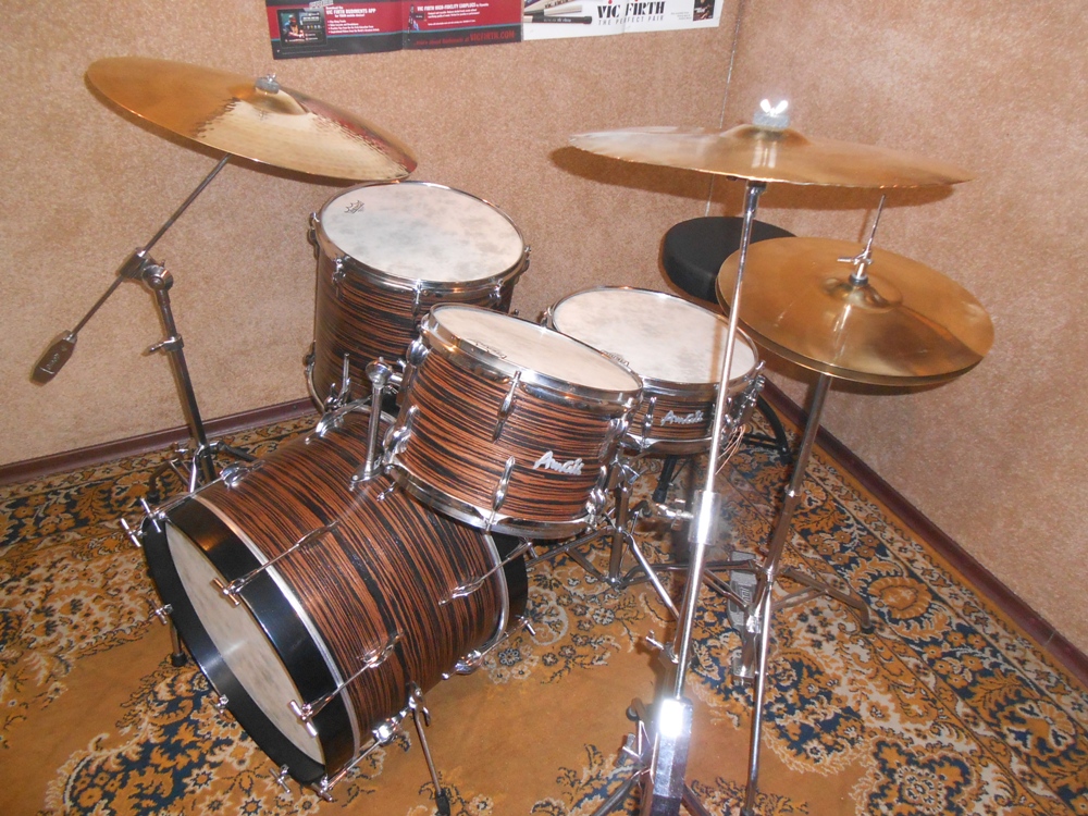Perkusja Amati  Vintage Lignalone + Evans + Remo