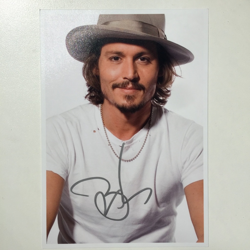JOHNNY DEPP - oryginalny AUTOGRAF!