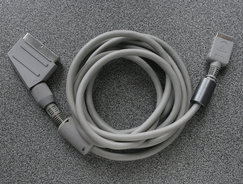 Kabel SCART Sony PlayStation SCPH-1052 oryginalny