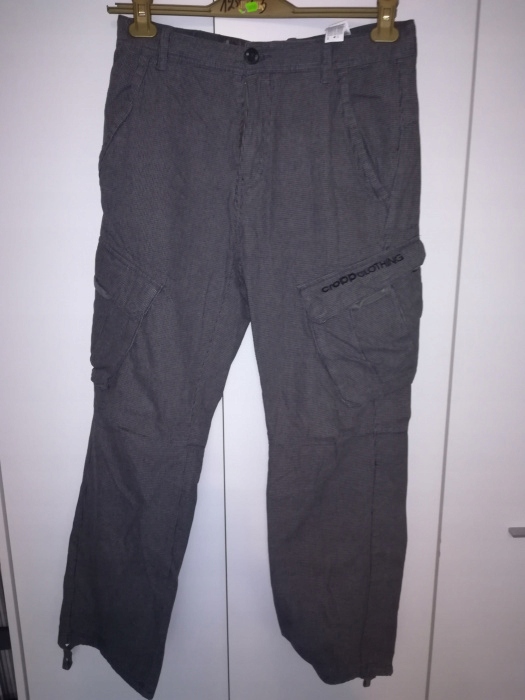 spodnie / bojówki Croop rozmiar S w pepitke