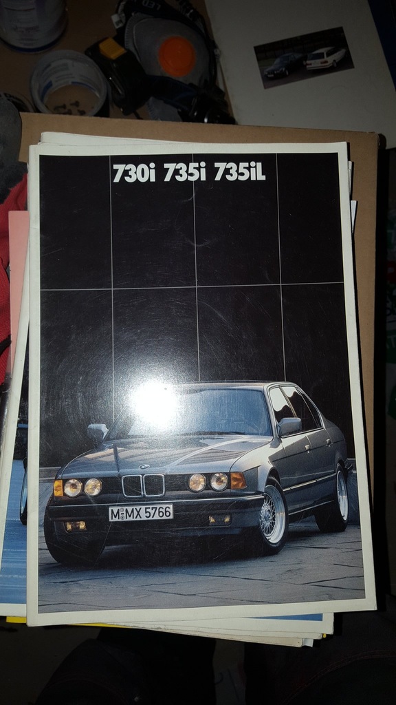 prospekt BMW 730i 735i 735iL E32 1987 r
