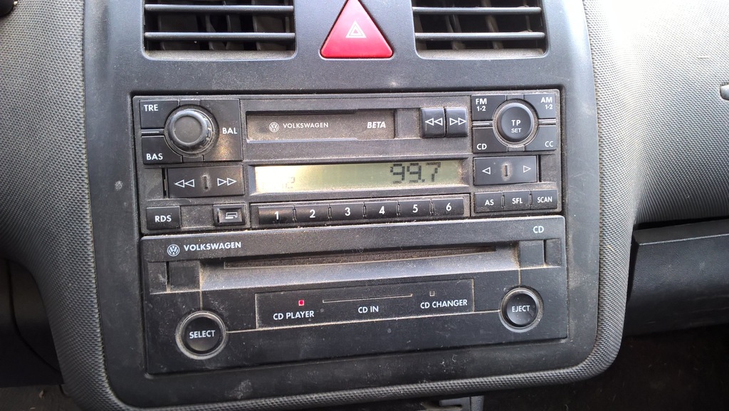 VW Polo 6N2 FL, radio CD Player