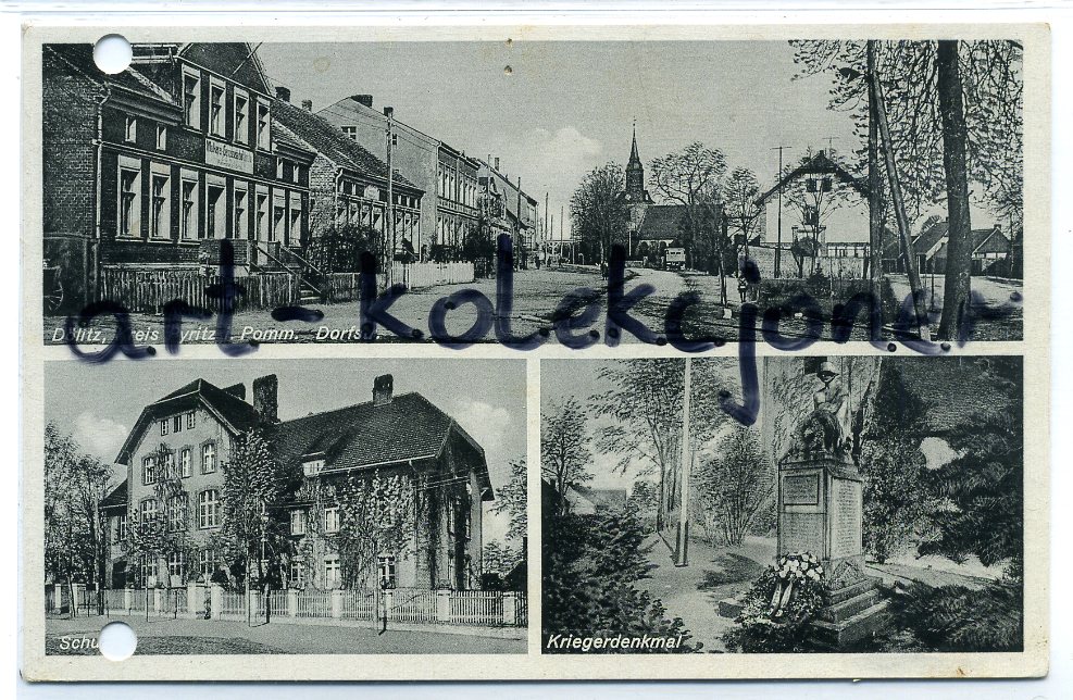 Dolice - Dolitz k. Pyrzyce - Dorfstr. - Szkoła...