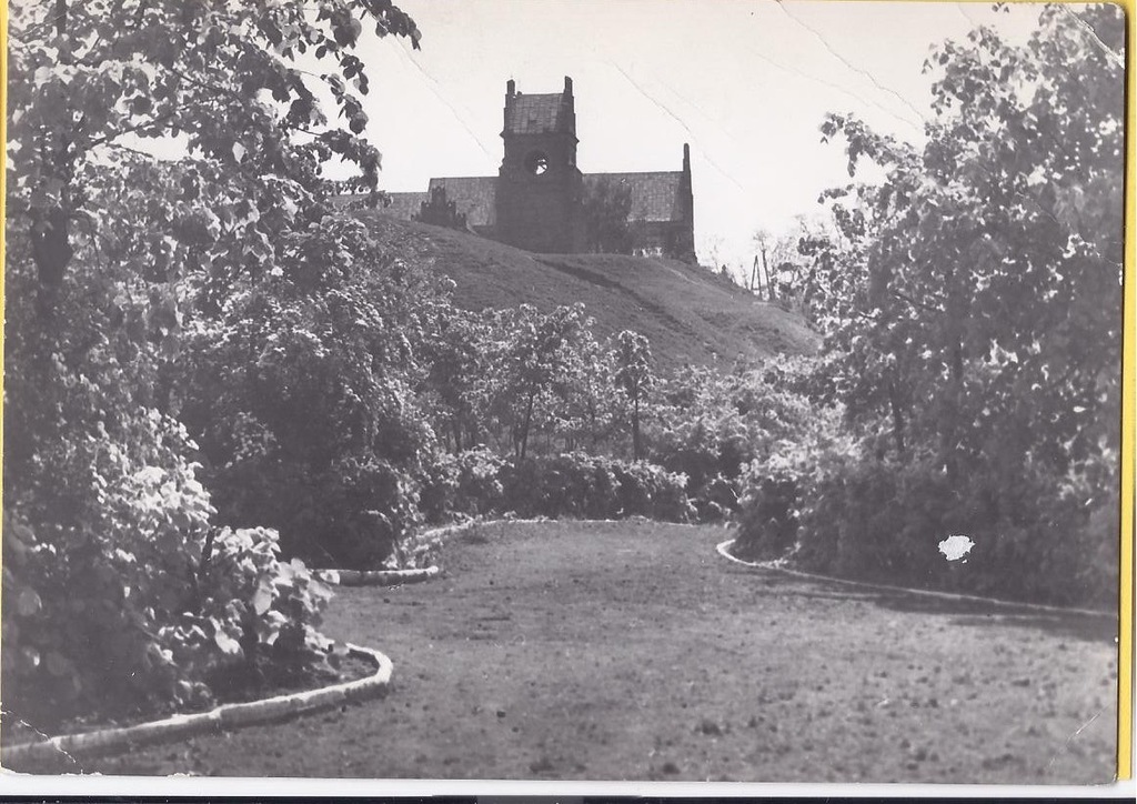 CIECHANÓW 1967 Farska Góra kościół dzwonnica