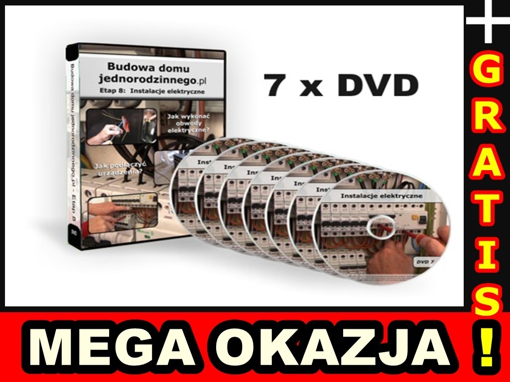 KURS ELEKTRYCZNY ELEKTRYCZNE ELEKTRYKA 7DVD+gratis