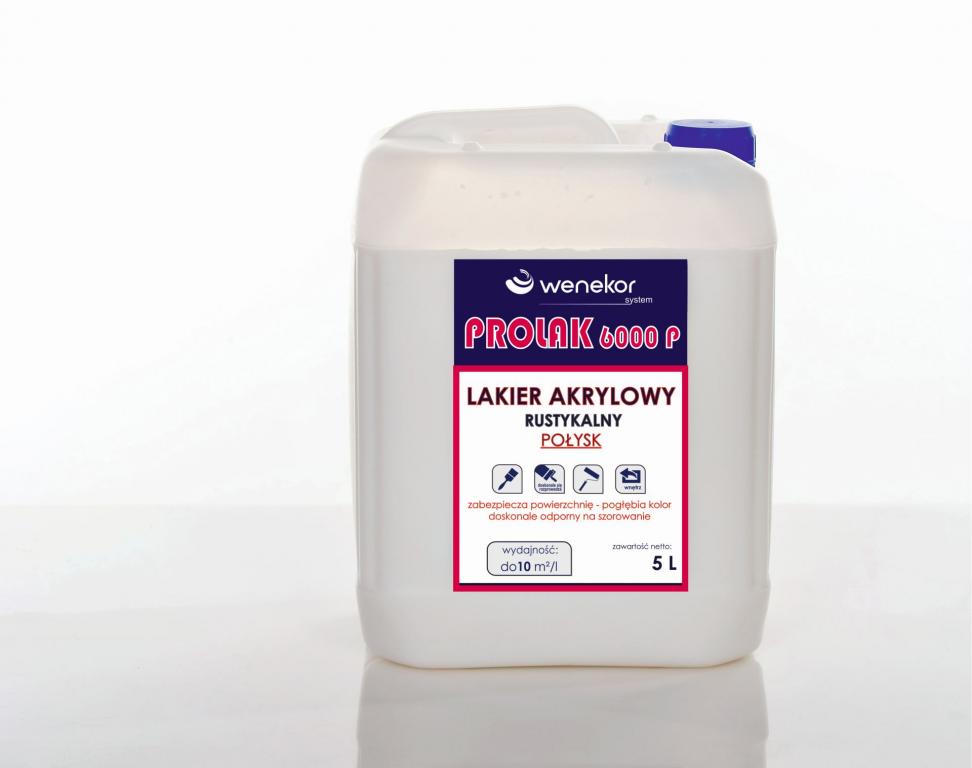 LAKIER RUSTYKALNY do ścian -POŁYSK- BEZBARWNY 5 L
