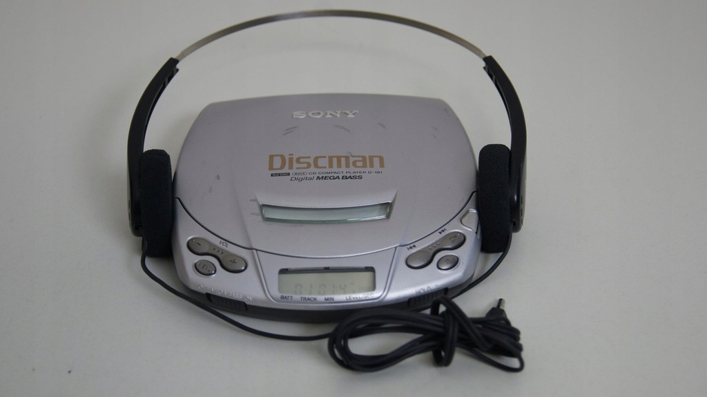 Discman Sony D-191 + słuchawki Sony MDR-006
